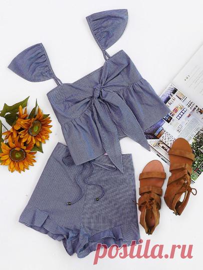 Двухсекционный костюм для женщин-Es Шеин (Sheinside)