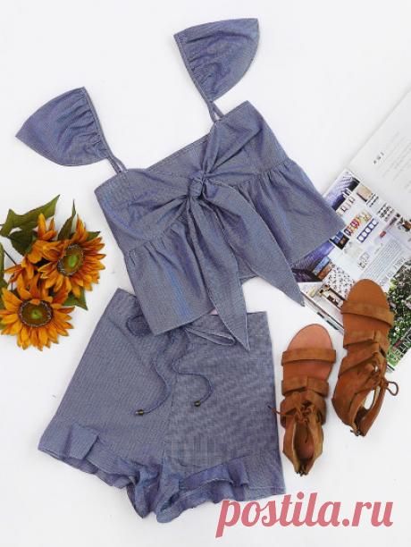 Двухсекционный костюм для женщин-Es Шеин (Sheinside)