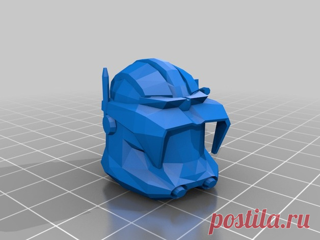 Clone Wars Cody Helmet V1 by Jace1969 An old file from my Pepakura making days that I discovered in Pepakura Designer you can export to .OBJ and in 