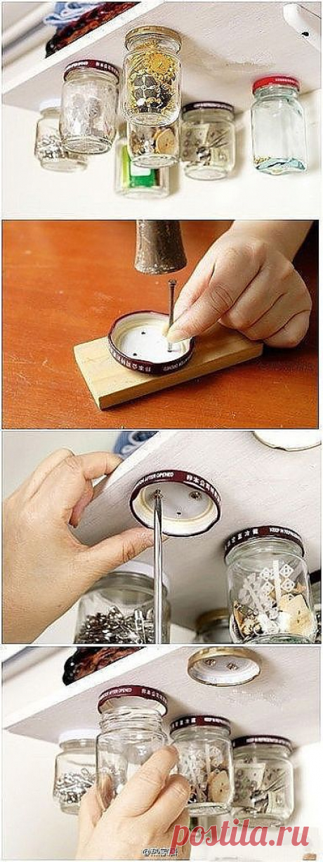 storage using baby food jars (other jar as well)--- ... | Being Creat…