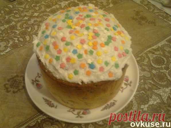 Творожный пасхальный кулич с изюмом - Простые рецепты Овкусе.ру