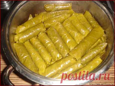 Маринованные виноградные листья для долмы