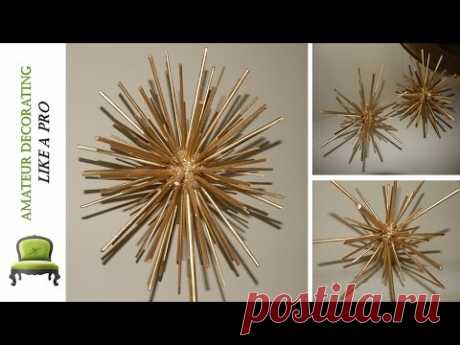 DIY Z Gallerie  Gold Scoppio Spheres  PART 1