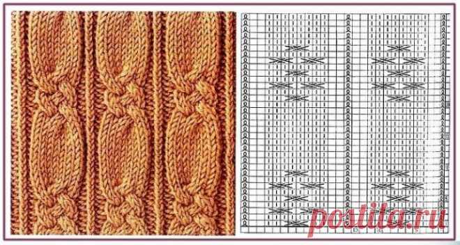 Схемы вязания объемных кос (жгутов) спицами