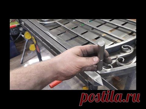 Как приварить каплевидную петлю к воротам