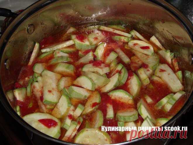 Кабачки в томатном соусе на зиму