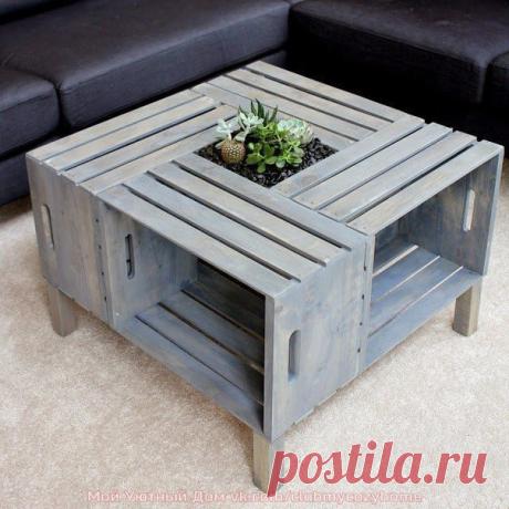 Столики из ящиков