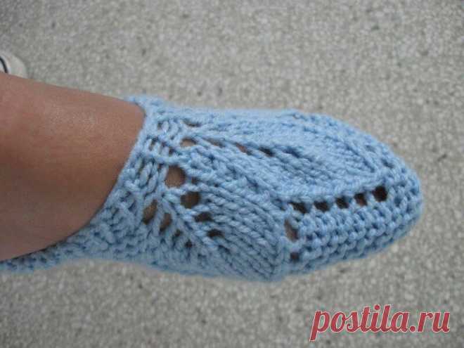 Симпатичные следки спицами Конкурс 