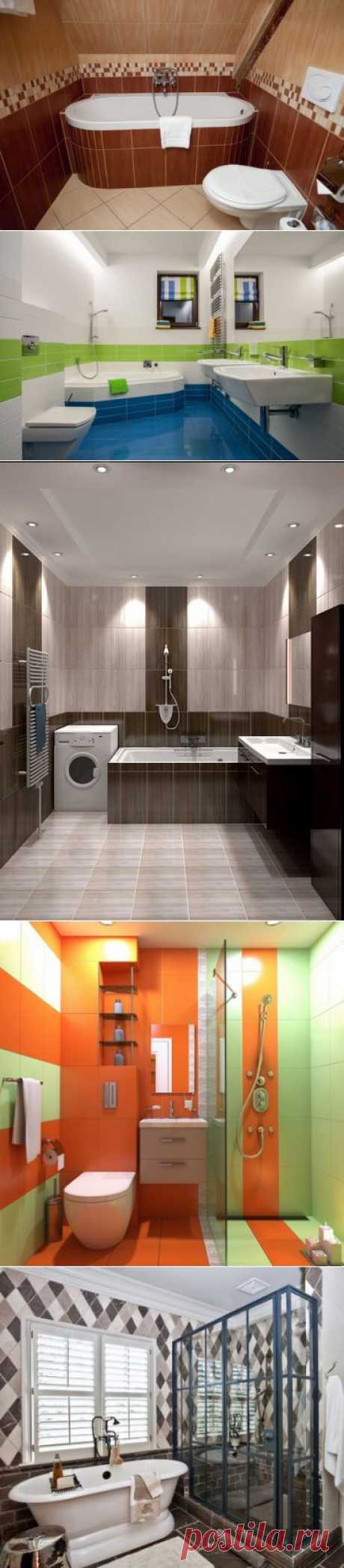 Варианты раскладки плитки в ванной и туалете | Домфронт