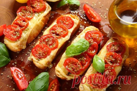Горячие бутерброды с помидорами и сыром – пошаговый рецепт с фото.