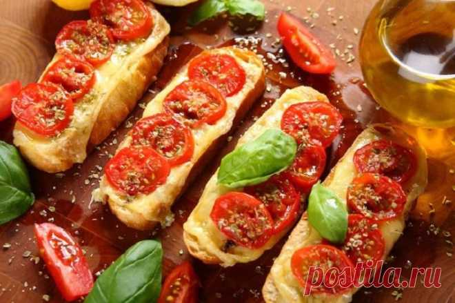 Горячие бутерброды с помидорами и сыром – пошаговый рецепт с фото.