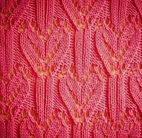 Ажурный узор спицами