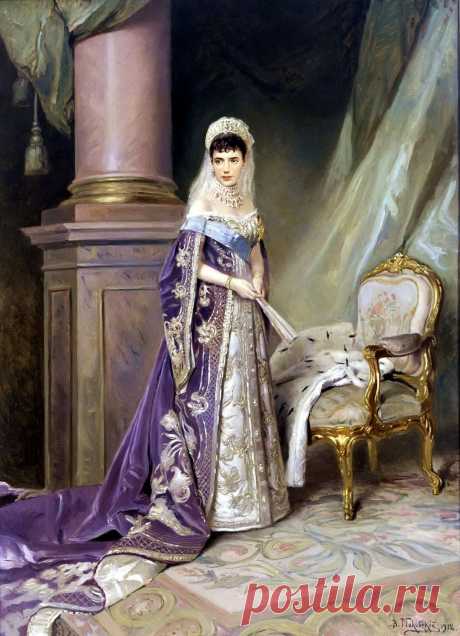 Владимир Егорович Маковский (1846-1920) - Портрет императрицы Марии Фёдоровны, 1912