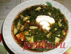 Окрошка на квасе | Кулинарные рецепты на сайте Рецепты.ru