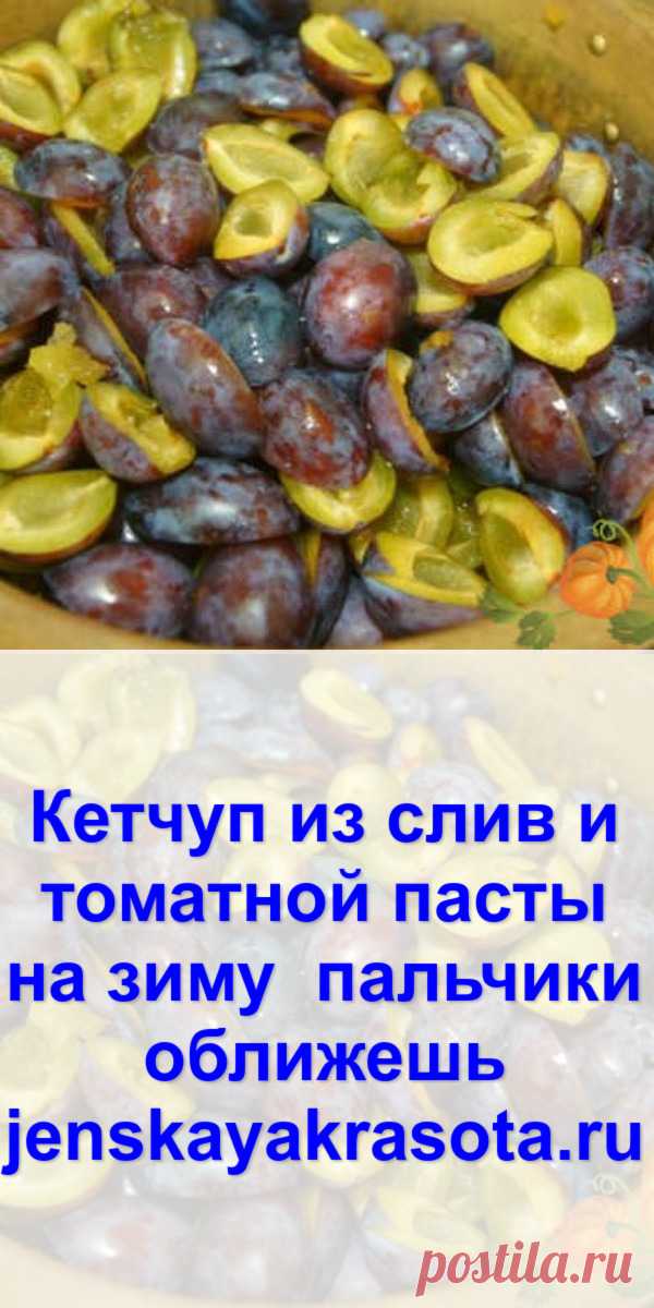 Кетчуп из слив и томатной пасты на зиму – пальчики оближешь - Женская красота