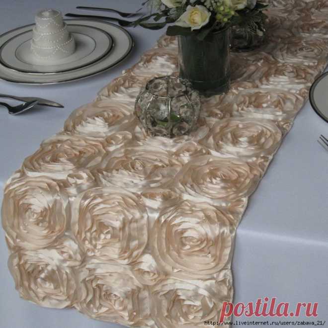Красивая скатерть для торжества