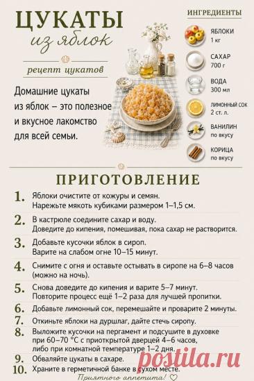 Цукаты из яблок