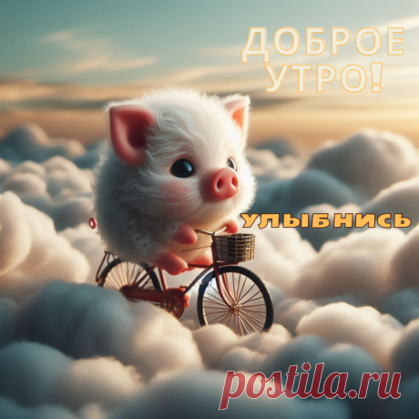 С добрым утром, с пробуждением.
Поднимайся, не ленись,
Заряжайся настроением,
Потянись и улыбнись.