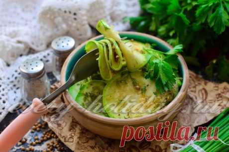 Кабачки по-корейски быстрого приготовления кружочками