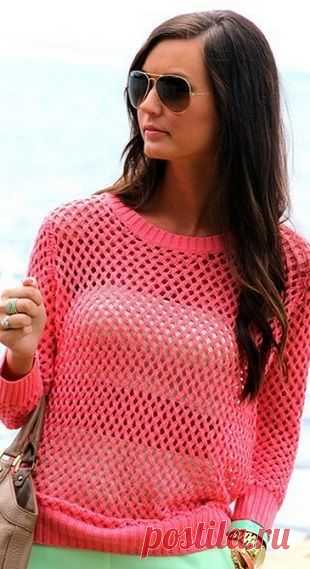 Плетеный узор спицами