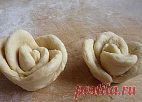 РОЗОЧКА ИЗ ТЕСТА.