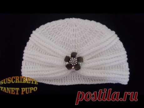 COMO TEJER GORRO TIPO TURBANTE