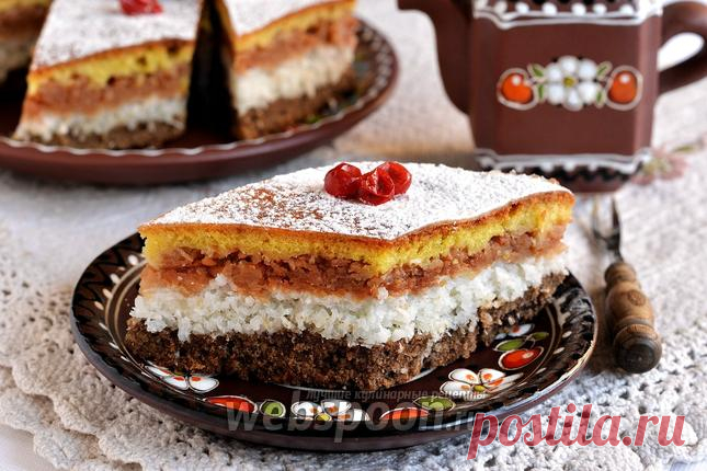 Трехслойный пирог рецепт с фото, как приготовить на Webspoon.ru
