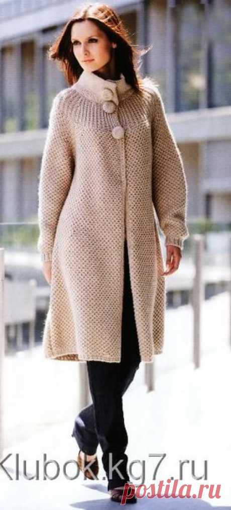 Классическое пальто
#вязание #схема @vrukodelii