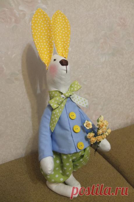 Заяц &quot;Джастин&quot; . В подарок племяннице.