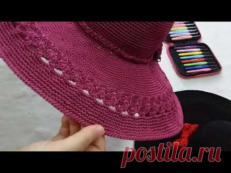Giới thiệu mũ rộng vành không nẹp cước nếu nhỡ móc lỏng tay vành - YouTube