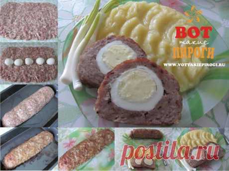 Рецепт мясного рулета с яйцом  | ВОТ ТАКИЕ ПИРОГИ