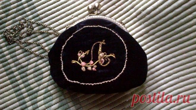 Построение выкройки сумочки с фермуаром (шитье)