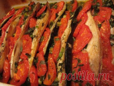 Скумбрия с помидорами | ДОБРЫЙ СОВЕТ