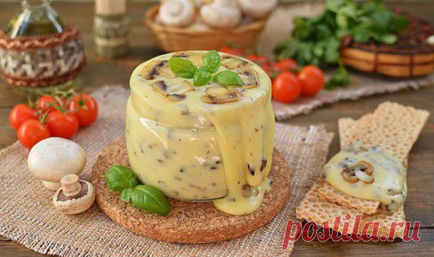 Рецепт плавленого домашнего сыра с шампиньонами удивит Вас! — Вкусные рецепты