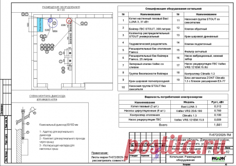 Проект отопления частного дома, пример 2523