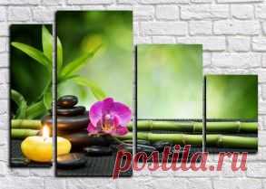 Купить модульные картины цветы + подарок всем!