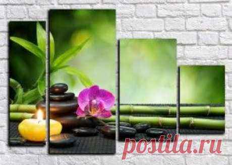 Купить модульные картины цветы + подарок всем!