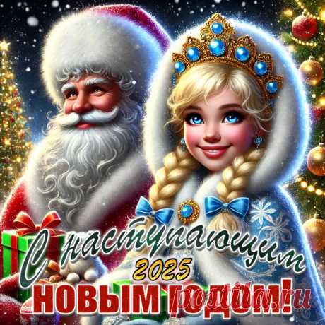 Открытки поздравления с наступающим новым годом 2025