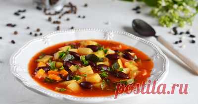 Суп с фасолью консервированной - 21 рецепт приготовления пошагово - 1000.menu