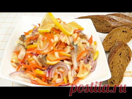 Быстрый салат-закуска из сельди к празднику | Fast herring salad for the holiday
