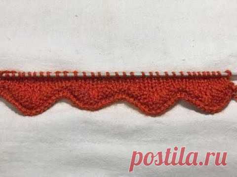 KNITTING BORDER  [ SCALLOP BORDER ]