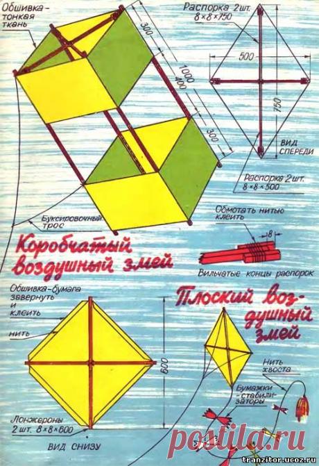 Делаем воздушный змеей - Для умелых рук