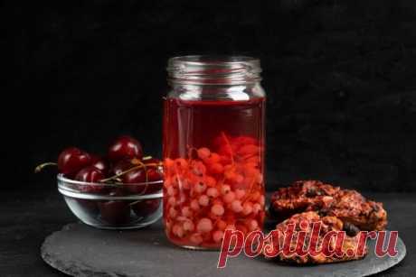 Компот из красной и белой смородины на зиму — Домашняя кулинария