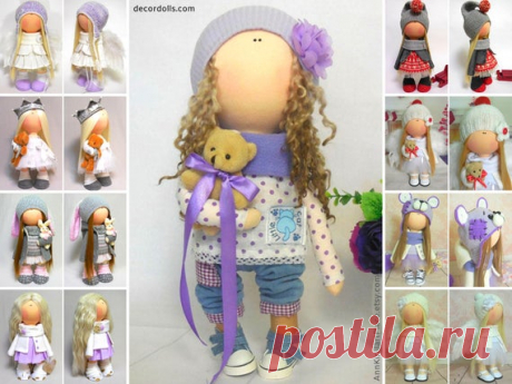 Room Decoration Doll, Textile Doll Handmade, Girl Gift Doll, Nursery Interior Doll, Portrait Doll for Girl, Fabric Rag Doll by Maria M Hello, dear visitors!  This is handmade cloth doll created by Master Maria M (Volgorechensk, Russia). This doll is made TO ORDER. Order production time is 1-2 weeks.  Doll is 35 cm (13.7 inch) tall and made of only quality materials. You will receive almost exact same toy with possible slight