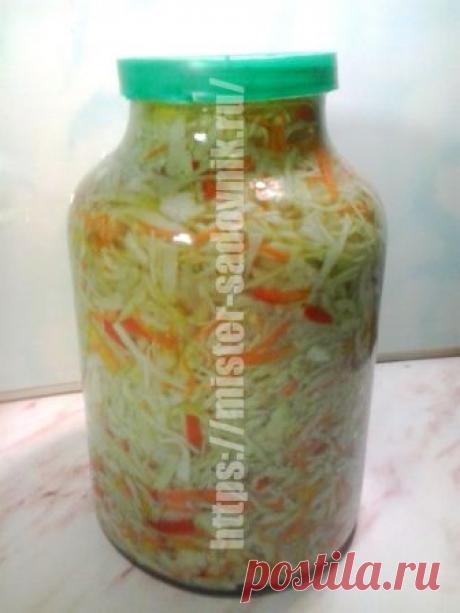 Маринованная капуста с овощами на зиму в банки - рецепт с фото