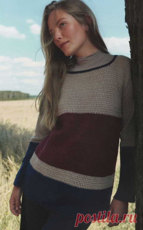 Ажурный джемпер крючком: невесомость и стиль в каждой петле | Вязание идеи для вдохновения | Дзен