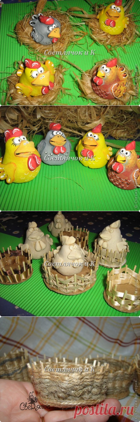 Курятник из соленого теста))