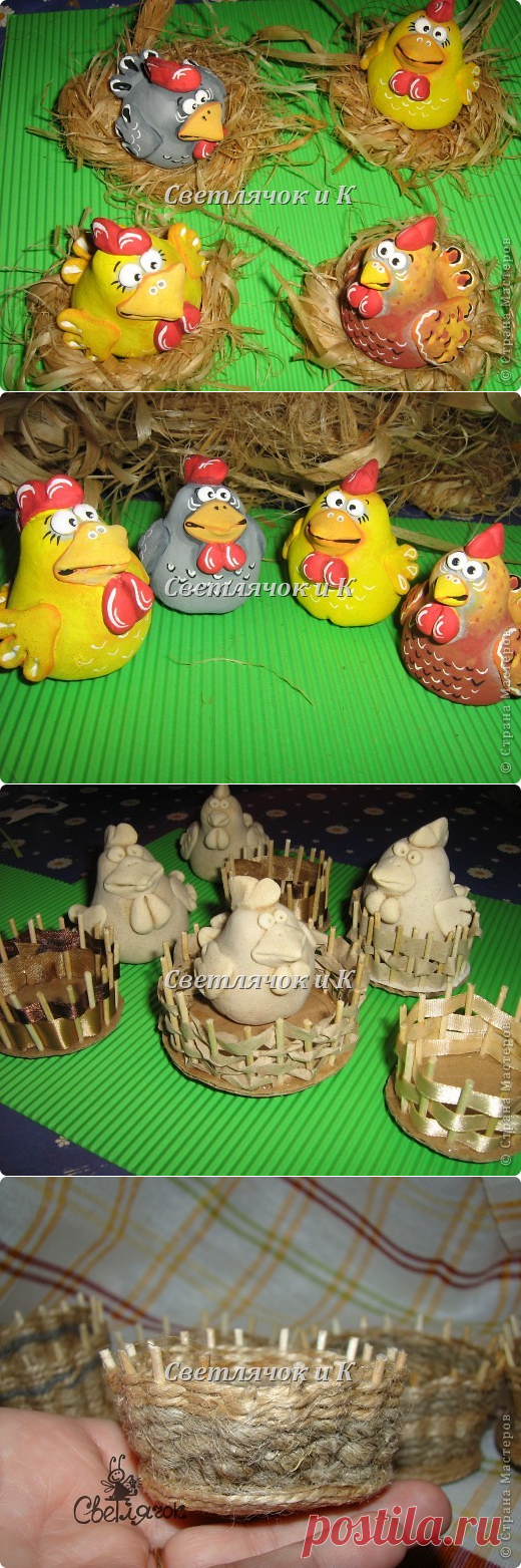 Курятник из соленого теста))