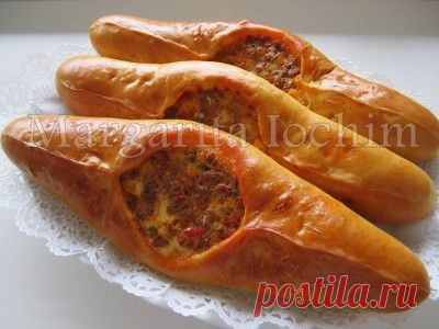 Пицца турецкая - Пиде (Pide) с мясом