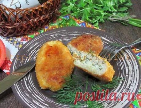 Куриные зразы с сыром и зеленью | Кулинария своими руками